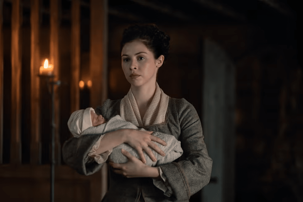 Julia Beauchamp et son enfant dans Blood of my blood