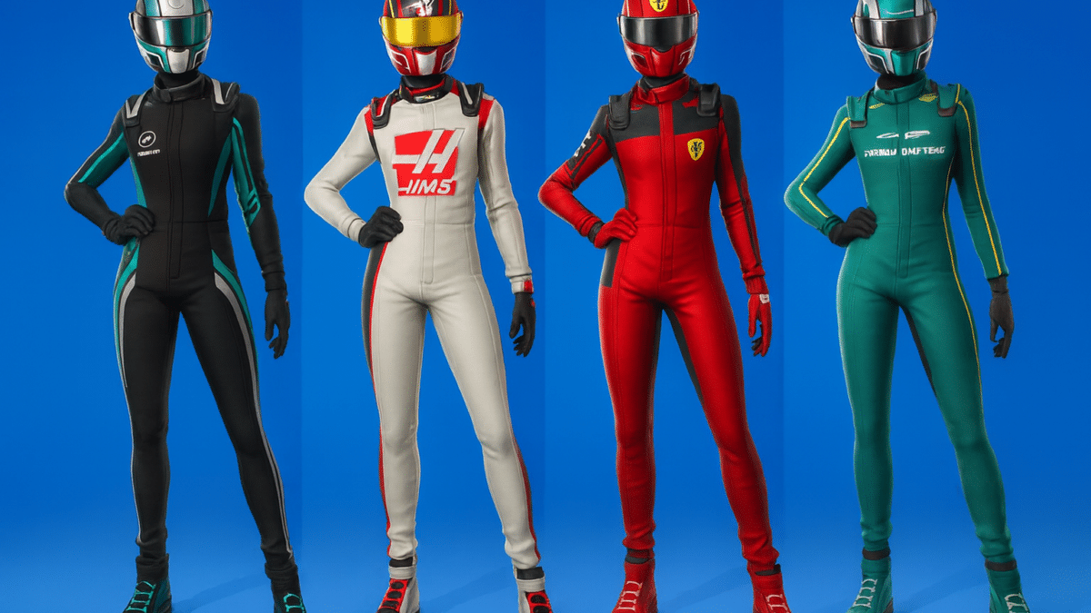 Fortnite tease une collaboration F1 exclusive avec skins, courses et modes inédits ce mois-ci