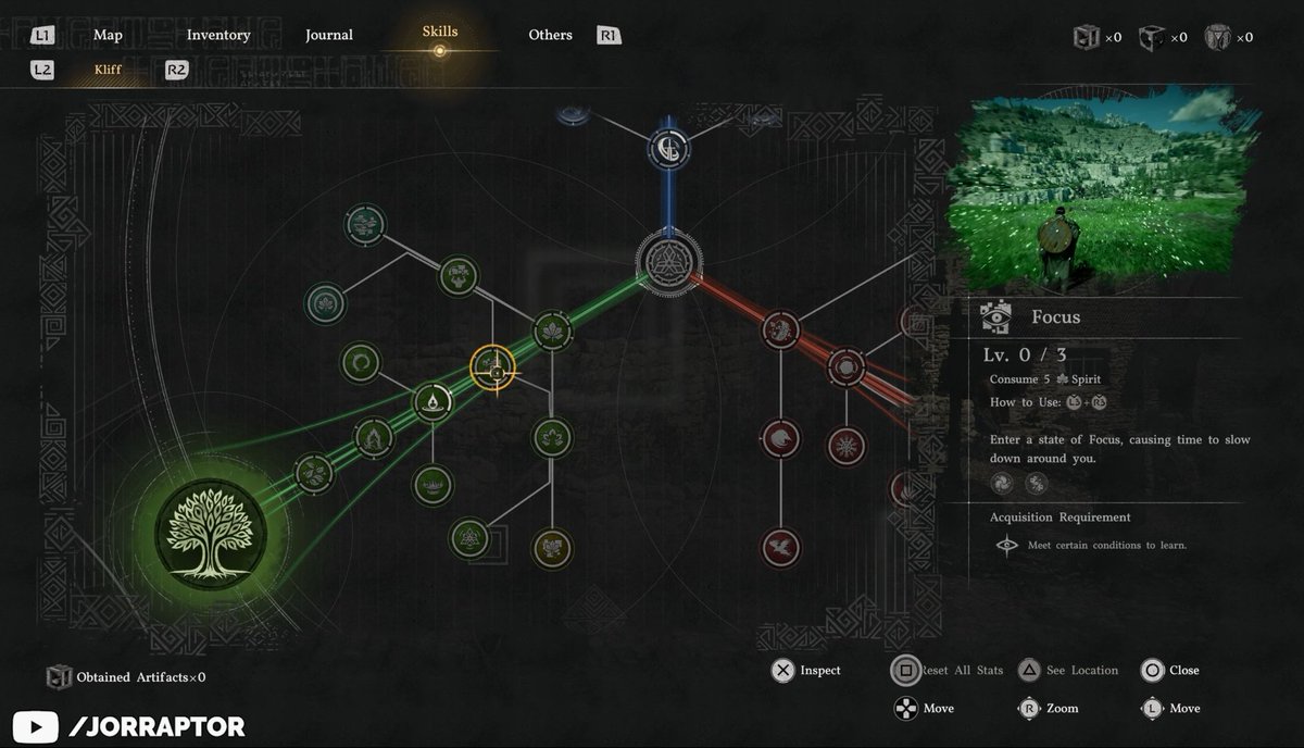 Crimson Desert : Arbre de talent bleu