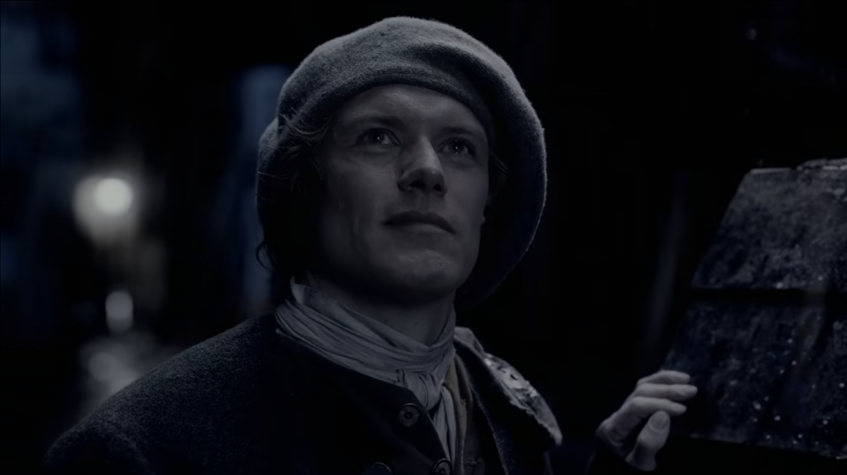 Jamie en fantôme dans la fin de Outlander